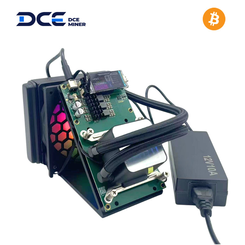 NerdQaxe++ Hydro Miner Bitcoin 4.8 TH/s - ASIC SHA-256, 15J/TH, 60W, WiFi 2.4G, PSU Incluso, Silenzioso <30dB